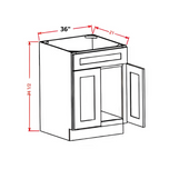 Vanity Sink 36"x34½"x21" 2-Door´s