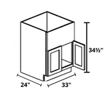 Farm Sink 33"x34½"x24" Base Cabinet (Fixture 30"x10")