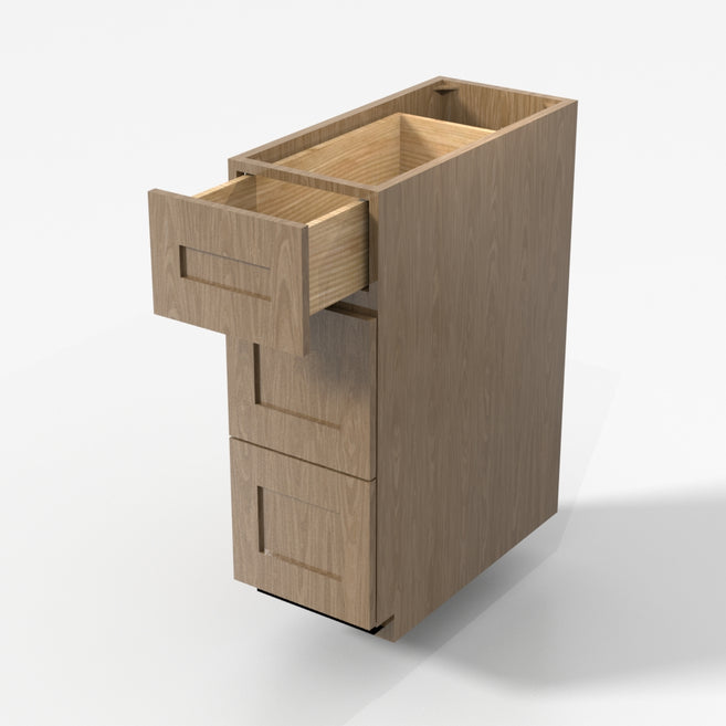 3 Drawers 24"x34½"x24" Base Cabinet