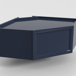 Bridge Diagonal Corner w/ Wood Door 24"x12"x12" Wall Cabinet