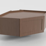 Bridge Diagonal Corner w/ Wood Door 24"x12"x12" Wall Cabinet