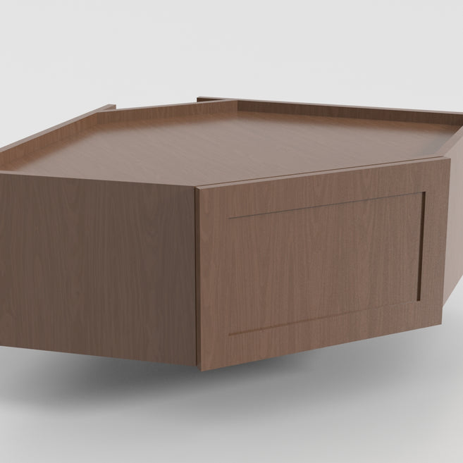 Bridge Diagonal Corner w/ Wood Door 24"x12"x12" Wall Cabinet