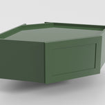 Bridge Diagonal Corner w/ Wood Door 24"x12"x12" Wall Cabinet