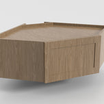 Bridge Diagonal Corner w/ Wood Door 24"x12"x12" Wall Cabinet