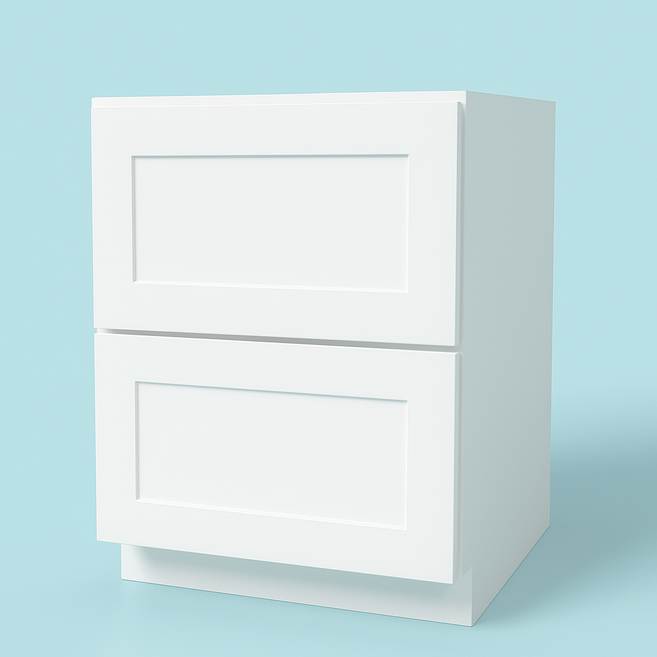 2 Drawers 36"x 34½"x24" - Base Cabinet - White