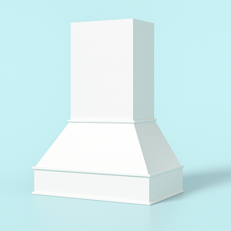 Hood Vent in Solid Wood 3636 - White