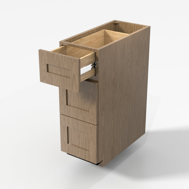 3 Drawers 12"x34½"x24" Base Cabinet