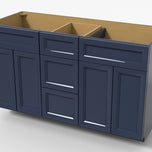 Double Sink Vanity VSD 60"x34½"x21" 3-Drawer´s / 2-Doors (L/R)