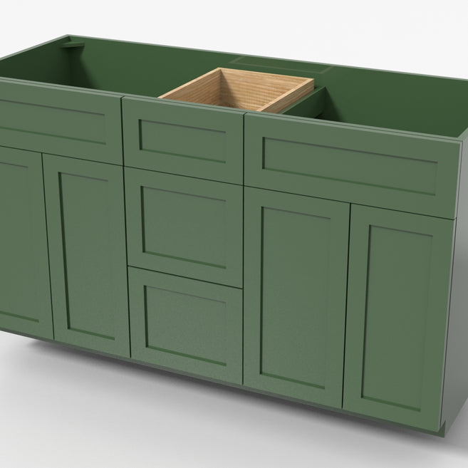 Double Sink Vanity VSD 60"x34½"x21" 3-Drawer´s / 2-Doors (L/R)