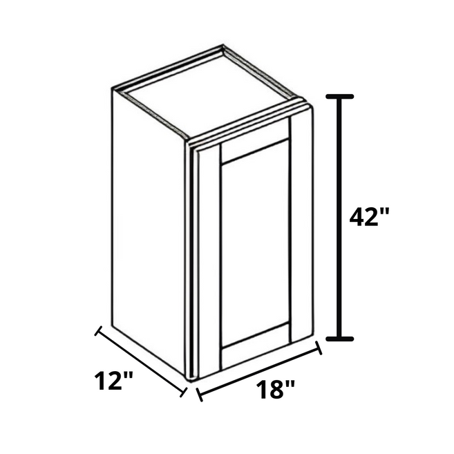 Wall Cabinet 18"x42"x12"