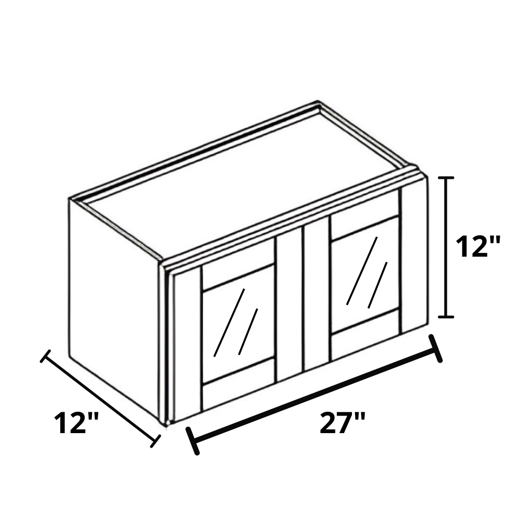 Bridge Wall Cabinet 27"x12"x12"