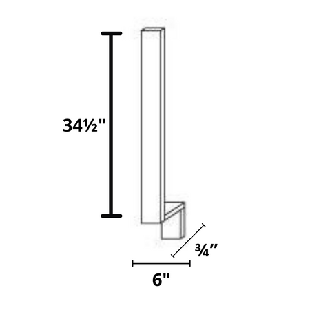 Base Filler 6"x34½"x¾"