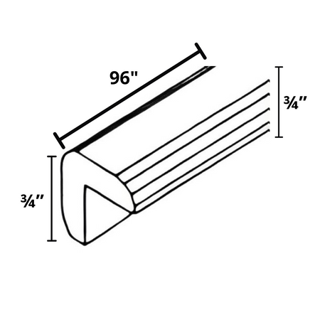 Corner Molding OCM8 ¾"x96"x¾"