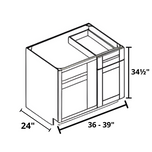 Blind Base Cabinet 36"-39"x34½"x24"