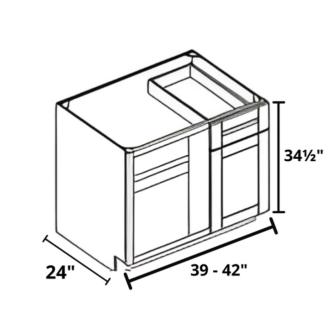 Blind Base Cabinet 39"-42"x34½"x24"