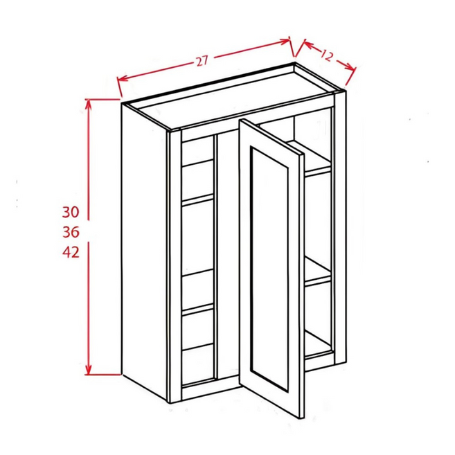 Blind Corner 27"x36"x12" Wall Cabinet