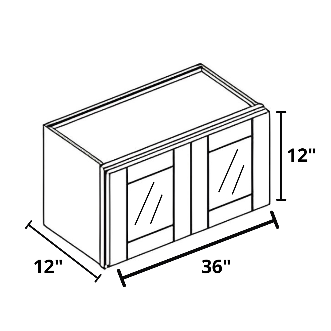 Bridge Wall Cabinet 36"x12"x12"