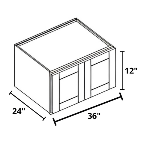 Above the Fridge/Stove 36"x12"x24" Wall Cabinet