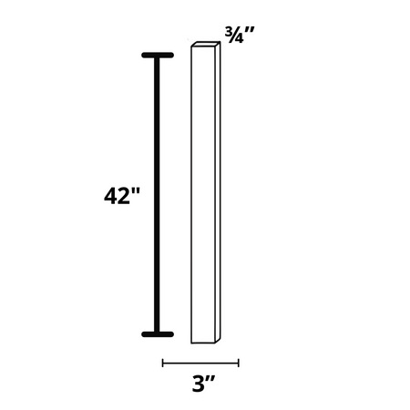 Wall Filler 3"x42"x¾"