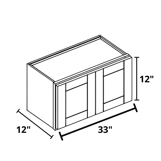 Above the Fridge/Stove 33"x12"x12" Wall Cabinet