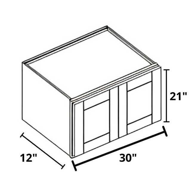 Above the Fridge/Stove 30"x21"x12" Wall Cabinet