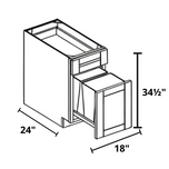 Pull Out for Trash 18"x34½"x24" Base Cabinet