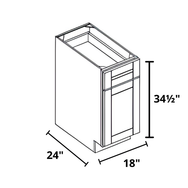 Pull Out for Trash 18"x34½"x24" Base Cabinet