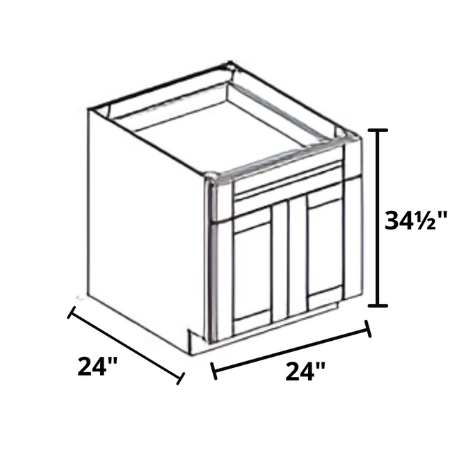 Base Cabinet 24"x34½"x24"