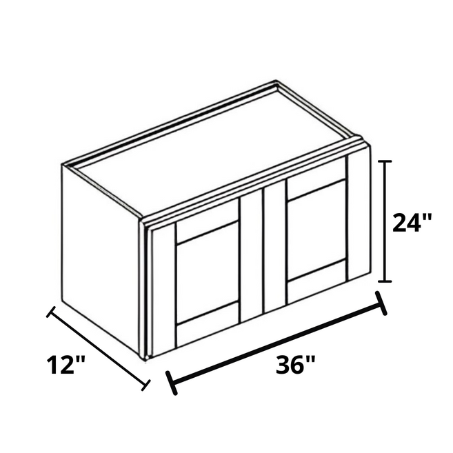 Above the Fridge/Stove 36"x24"x12" Wall Cabinet