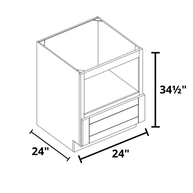 Microwave 24"x34½"x24" Base Cabinet