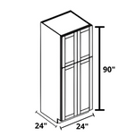 Pantry 24"x90"x24" White