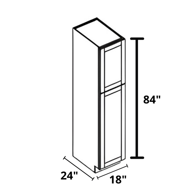 Pantry 18"x84"x24" White