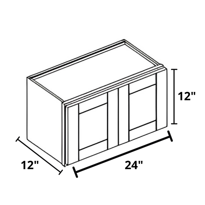 Bridge Wall Cabinet 24"x12"x12"