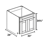 Sink 33"x34½"x24" Base Cabinet