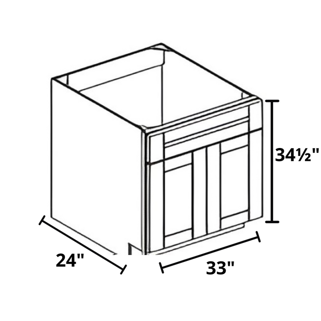 Sink 33"x34½"x24" Base Cabinet