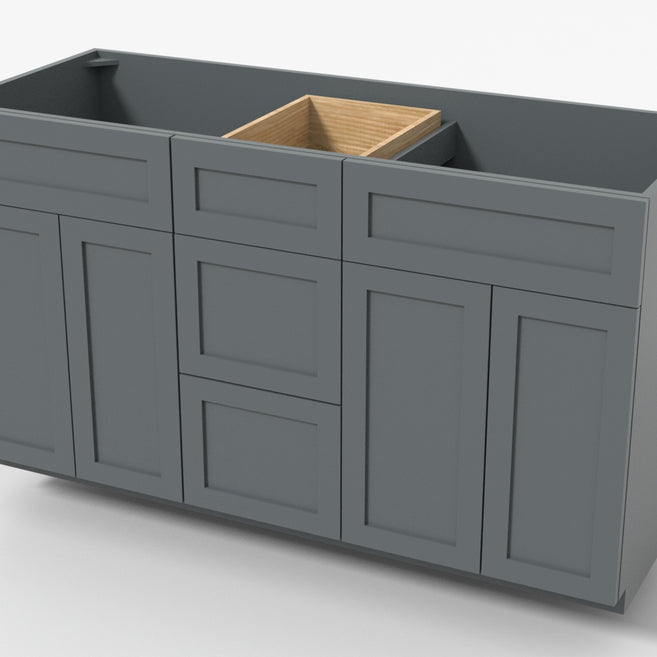 Vanity VSD 60"x34½"x21" Double Sink Base Cabinet