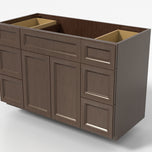 Center Sink Vanity 48"x34½"x21" - Six Drawers (3 L/3 R)