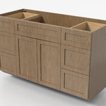 Center Sink Vanity 48"x34½"x21" - Six Drawers (3 L/3 R)
