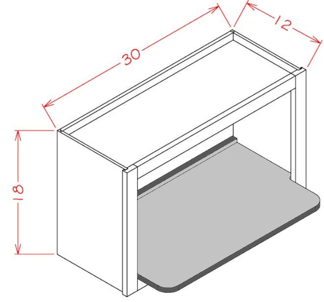 Wall Microwave Cabinet 30/18